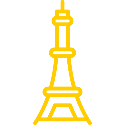 Эйфелева башня Generic color outline иконка
