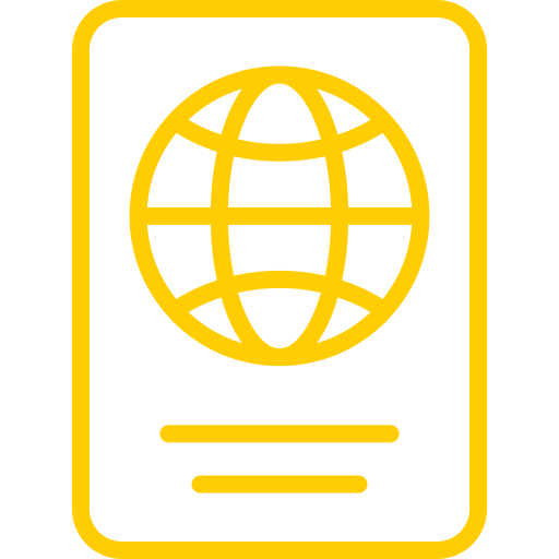 Заграничный пасспорт Generic color outline иконка