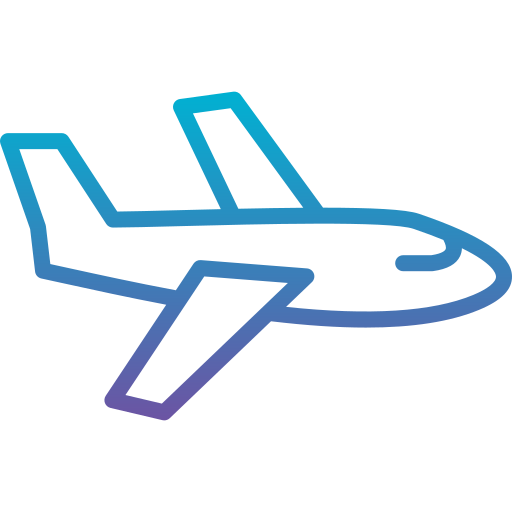 avión Generic gradient outline icono