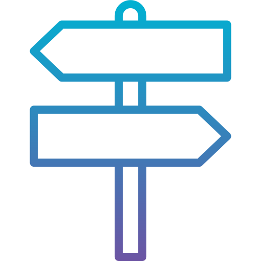 straßenschild Generic gradient outline icon
