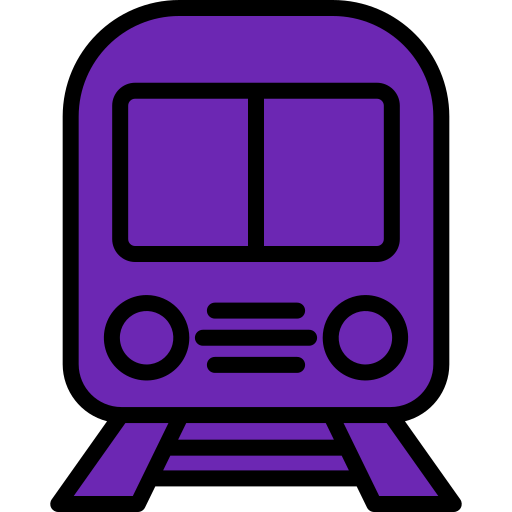 Train Generic color lineal-color icon