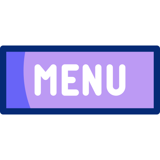 menu Basic Accent Lineal Color icoon