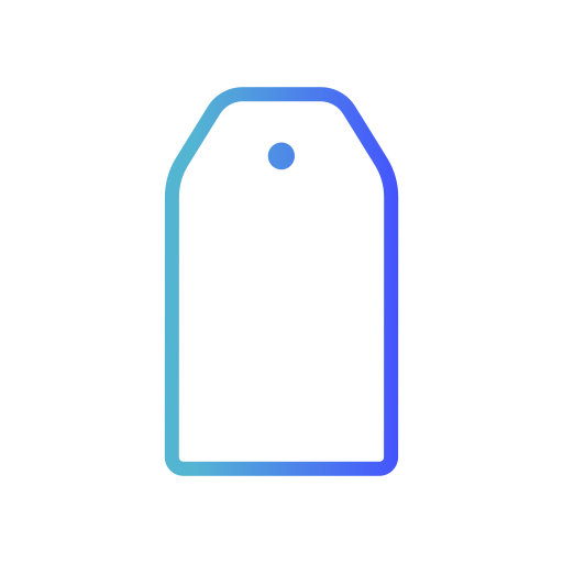 etikett Generic gradient outline icon