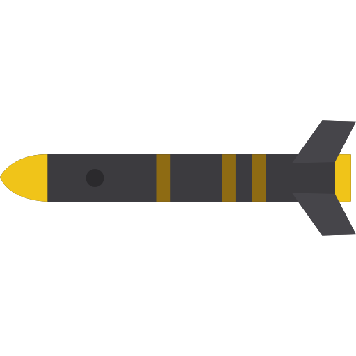 Missile Generic color fill icon