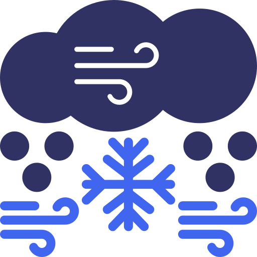 Snowstorm Generic color fill icon