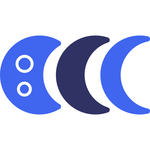 Moon phases Generic color fill icon