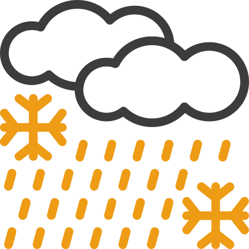Freezing rain Generic color outline icon