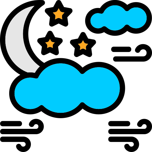 Starry night Generic color lineal-color icon