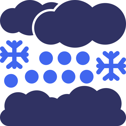 Śnieżny dzień Generic color fill ikona