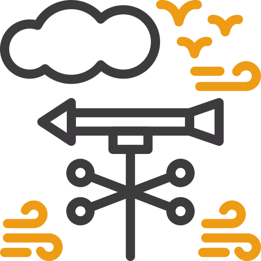 Weather vane Generic color outline icon