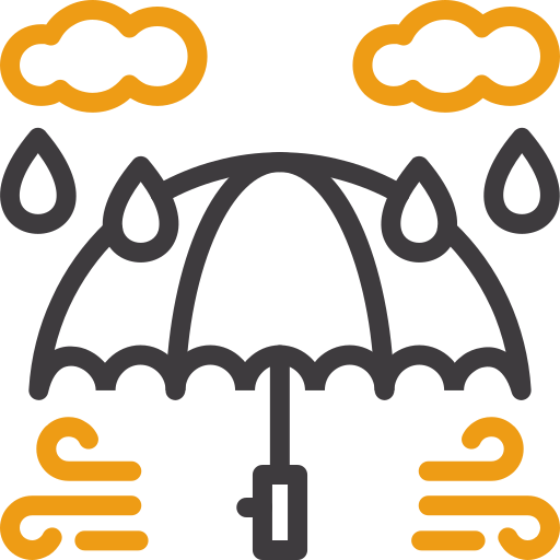 Umbrella Generic color outline icon