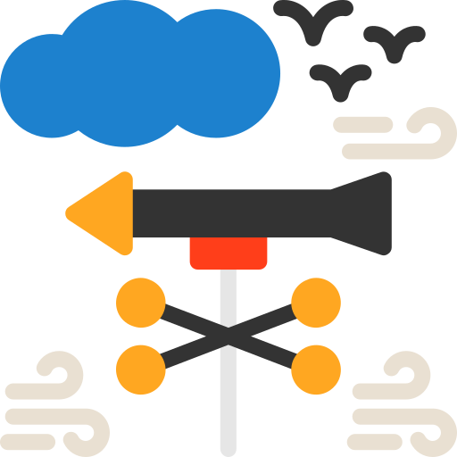 Weather vane Generic color fill icon