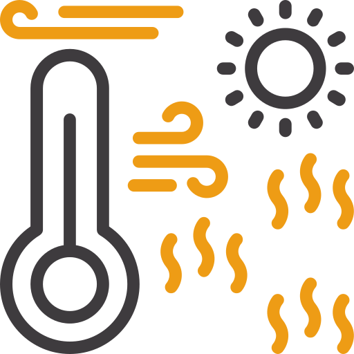 ondata di caldo Generic color outline icona