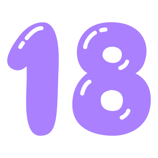 osiemnaście Generic color fill ikona