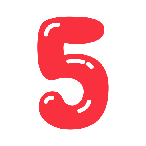 pięć Generic color fill ikona