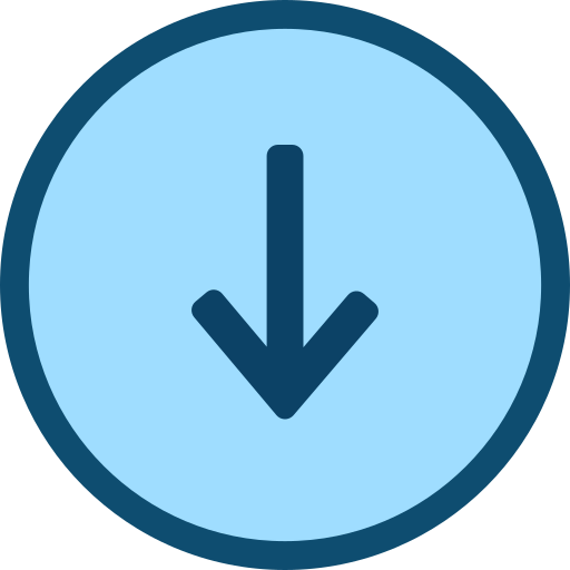 Arrow down Generic color lineal-color icon