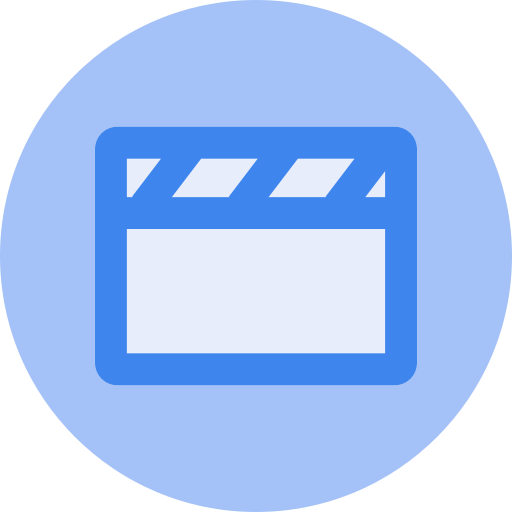 film Generic color fill icon