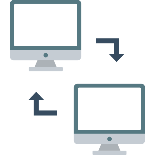 reti di computer Generic color fill icona