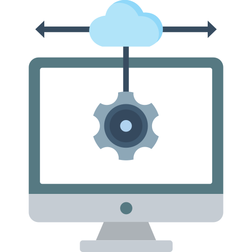 Cloud networking Generic color fill icon