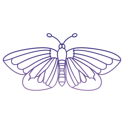 Бабочка Generic gradient outline иконка