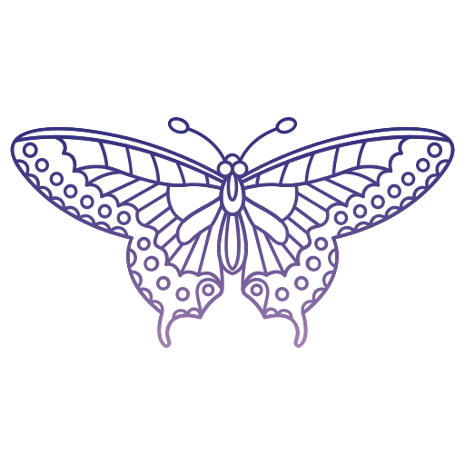 vlinder Generic gradient outline icoon