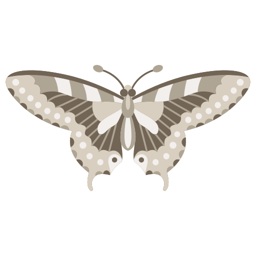 vlinder Generic color fill icoon