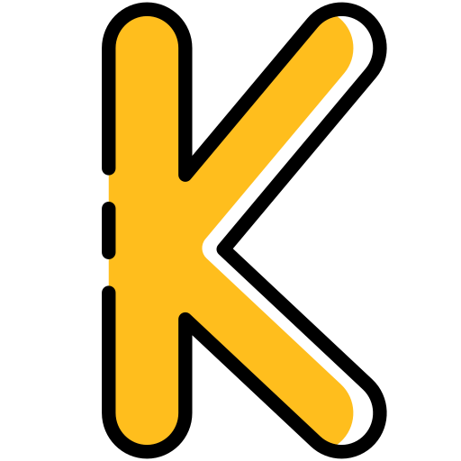litera k Generic color lineal-color ikona