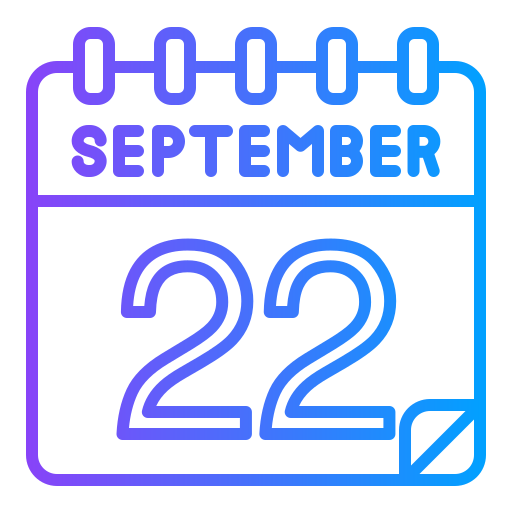 september Generic gradient outline icon