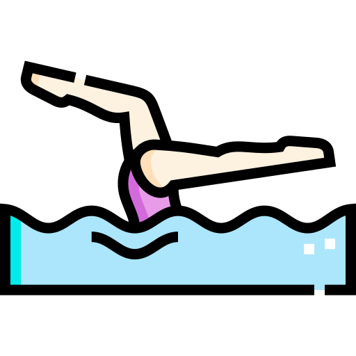 pływanie synchroniczne Detailed Straight Lineal color ikona