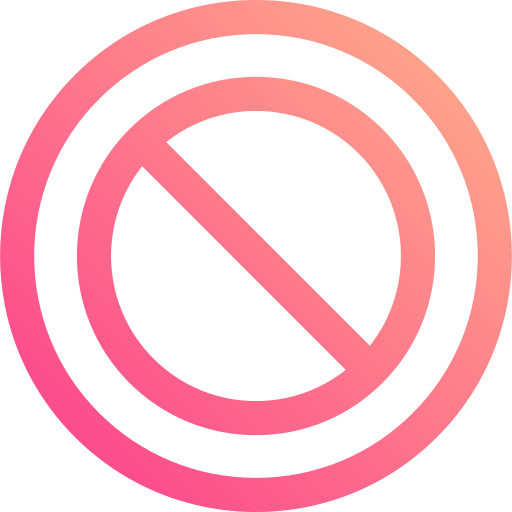 Ban Generic gradient outline icon