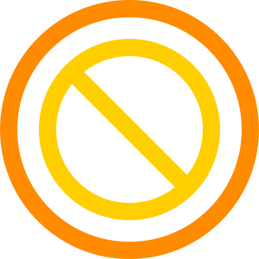 禁止 Generic color outline icon