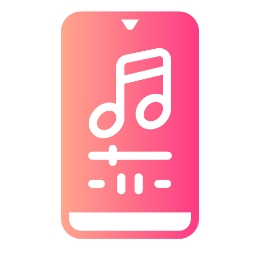 applicazione musicale Generic gradient fill icona
