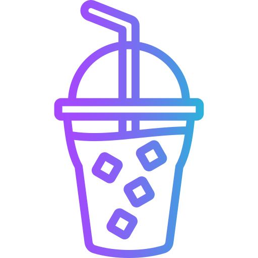 Iced coffee Generic gradient outline icon