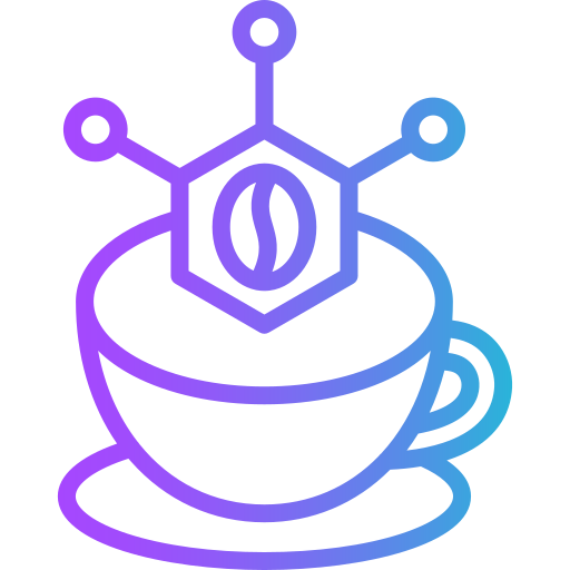 カフェイン Generic gradient outline icon