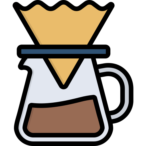 コーヒーフィルター Generic color lineal-color icon