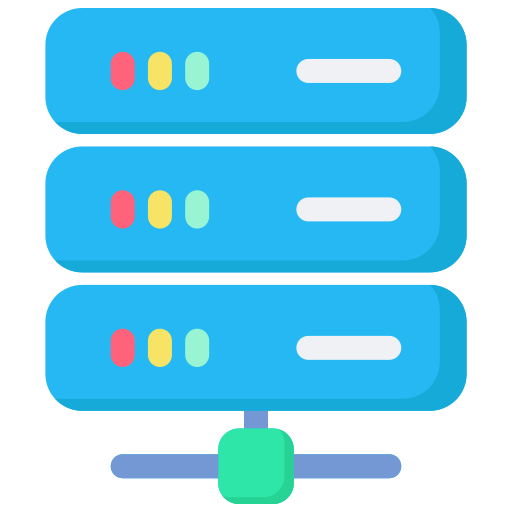 データベース Generic color fill icon