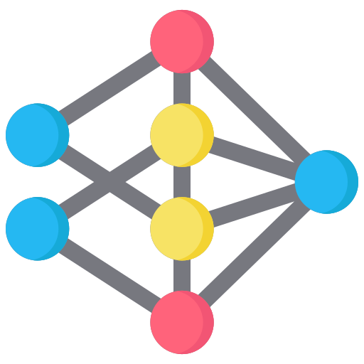 ニューラルネットワーク Generic color fill icon