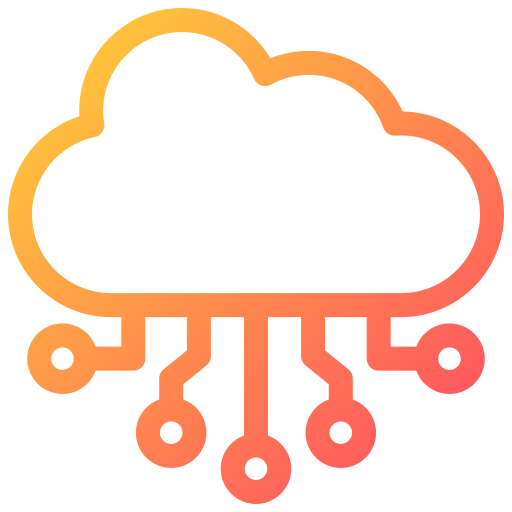 informatica cloud Generic gradient outline icona