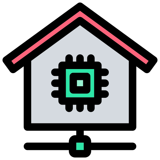 똑똑한 집 Generic color lineal-color icon