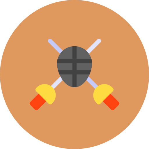 Fencing Generic color fill icon