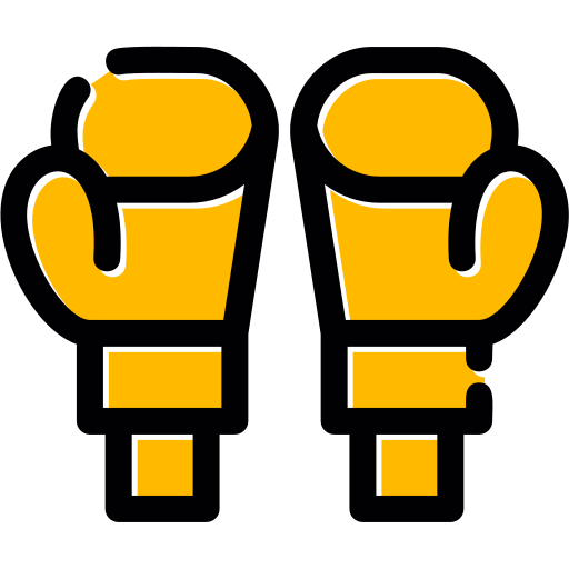 Боксерские перчатки Generic color lineal-color иконка
