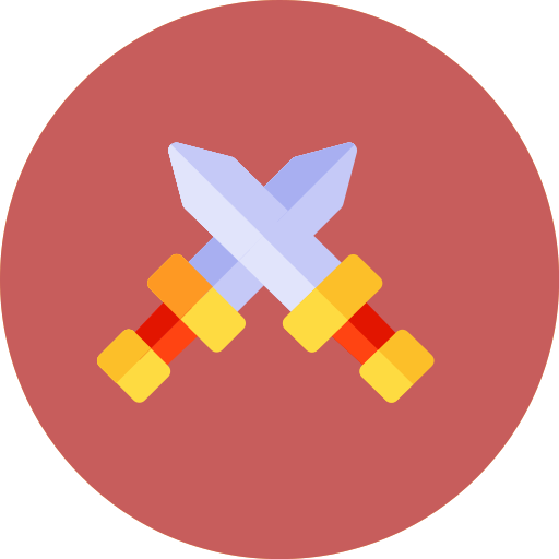 zwaarden Generic color fill icoon