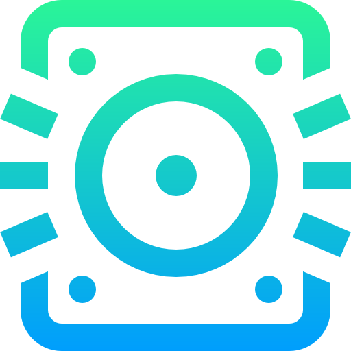 Music speaker Super Basic Straight Gradient icon