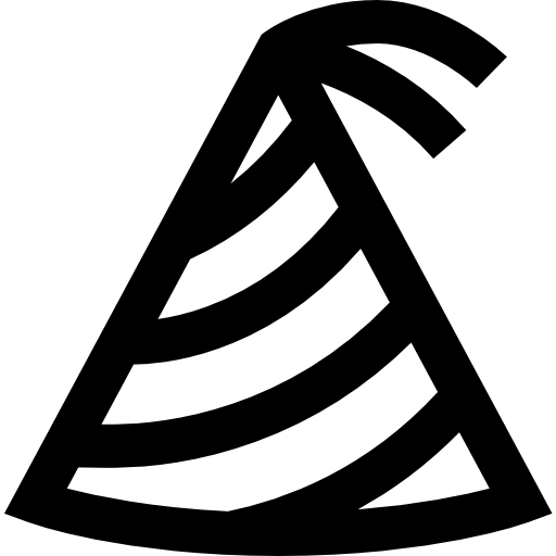 パーティーハット Super Basic Straight Outline icon
