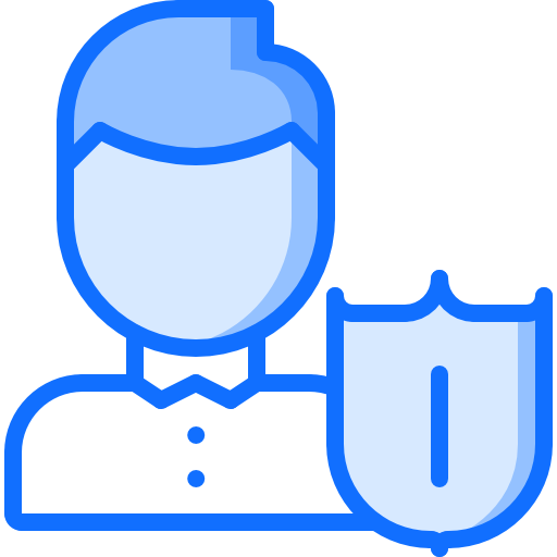 seguro Coloring Blue icono