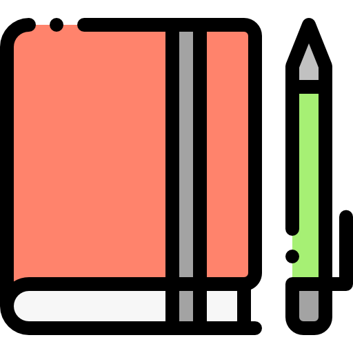 diario Detailed Rounded Lineal color icona