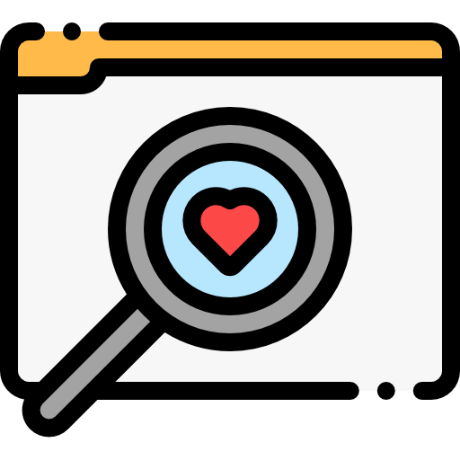 dating app Detailed Rounded Lineal color icon