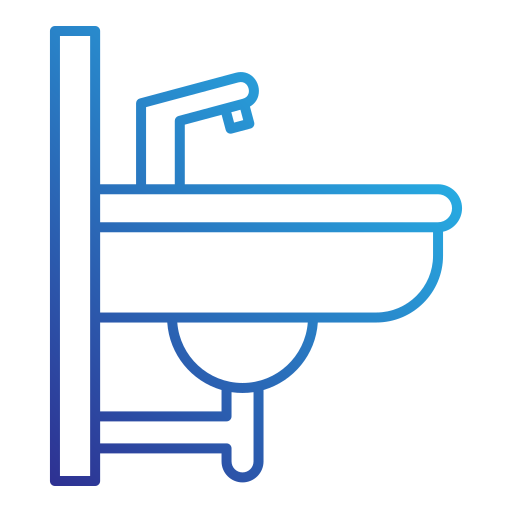 lavabo Generic gradient outline icono