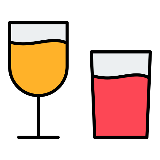 Drink glass Generic color lineal-color icon