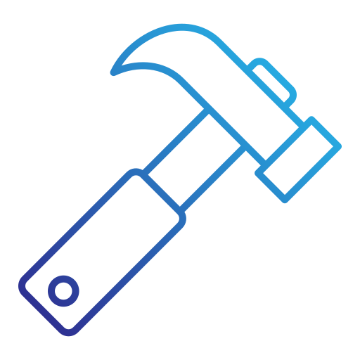 hammer Generic gradient outline icon